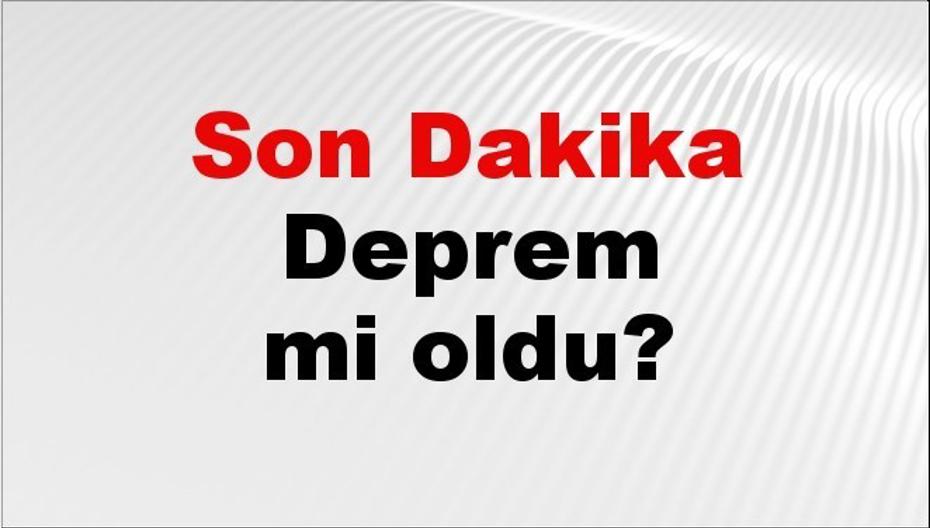 01 Ekim 2026 Güncel Deprem Bilgileri ve Son Dakika Gelişmeleri