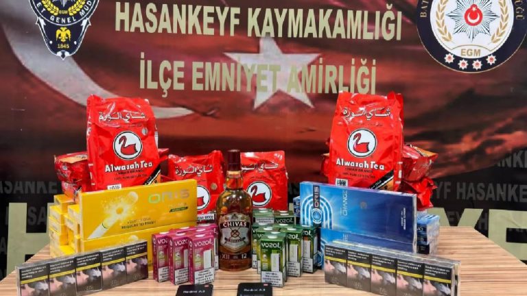 Hasankeyf'te kaçakçılıkla mücadele