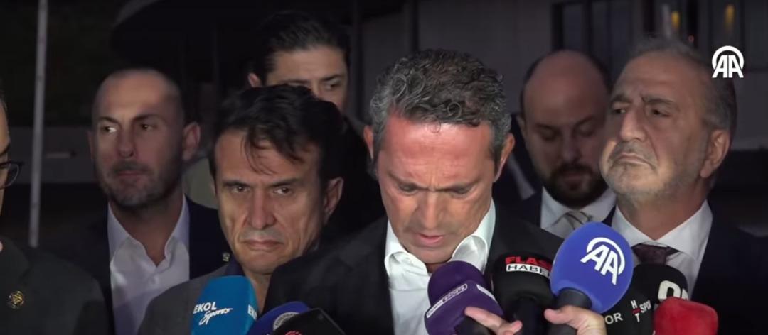 Fenerbahce Başkanı Ali Koç, TFF'nin ziyaretinden sonra açıklamalar yaptı! İçimizde fırtınalar kırıldı ... Ben başkanımızı arıyorum! Beyanları gündemdeydi