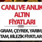 ALTIN FİYATLARI SON DURUM 1 EYLÜL CANLI: Altın neden yükseliyor?…Gram altın ve çeyrek altın ne kadar?